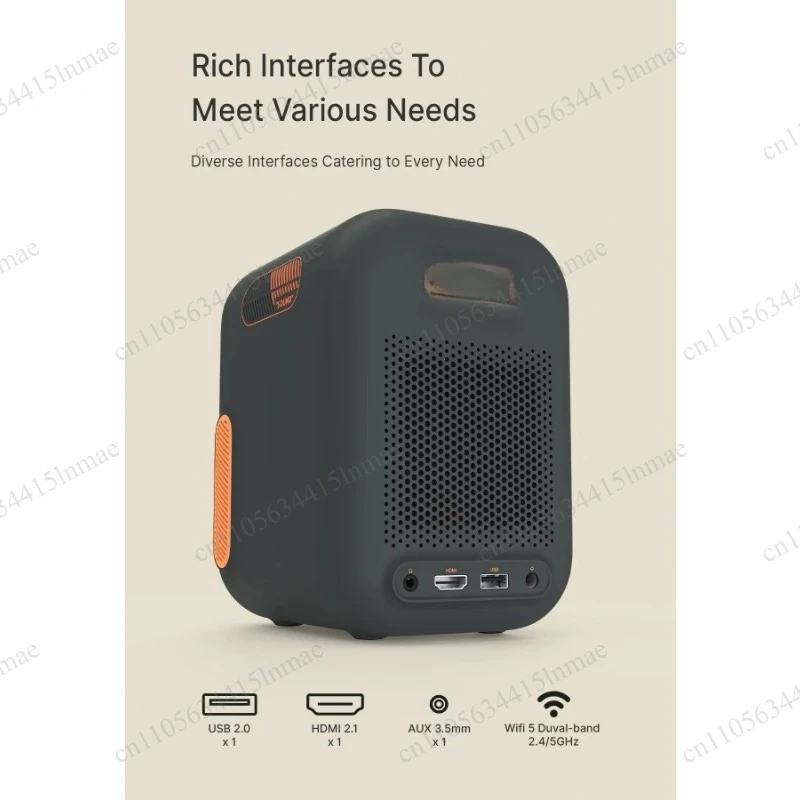 Home Mini Intelligent Projector 1080P High Definition Portable Projection Equipment