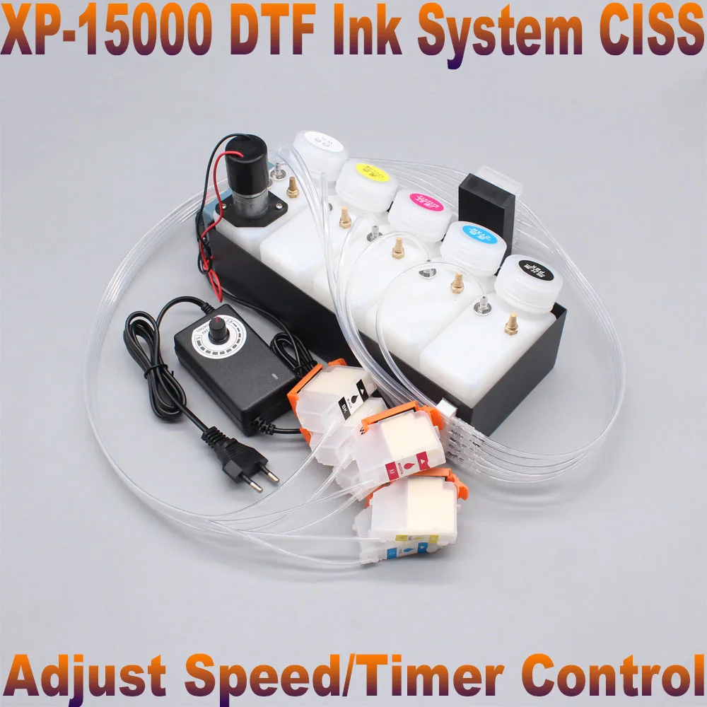 XP15000 DTF Ink Supply System White Ink Strrier Timer Einstellbare Spannung für Epson XP-15010 XP-15000 XP15000 CISS ohne Chip