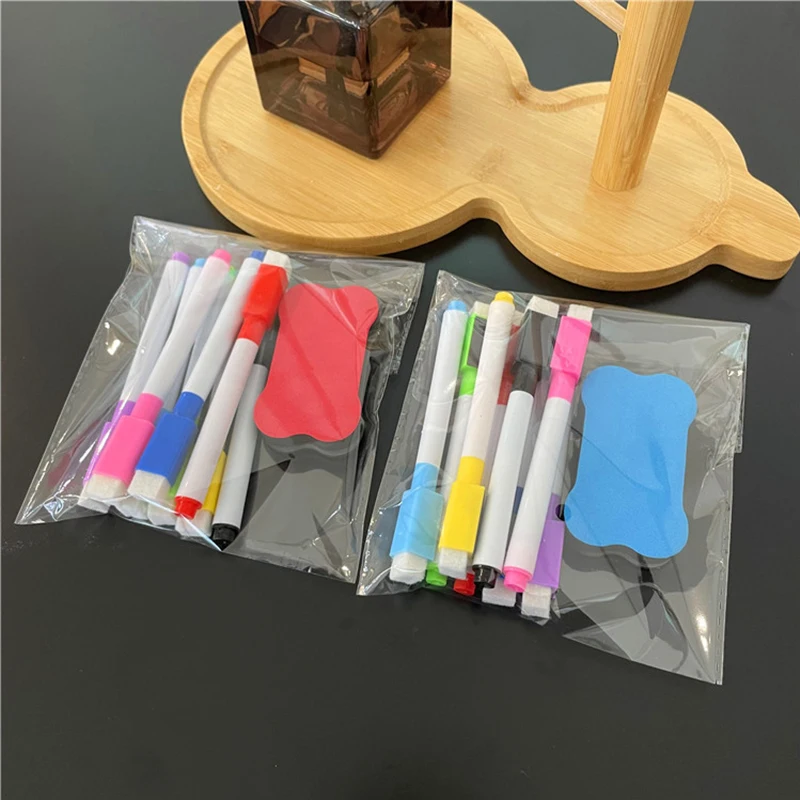 8 Stück lösch bare magnetische Whiteboard-Markierung stifte mit Whiteboard-Radiergummi-Trocken lösch stift Schulklassen zimmer Whiteboard-Zubehör