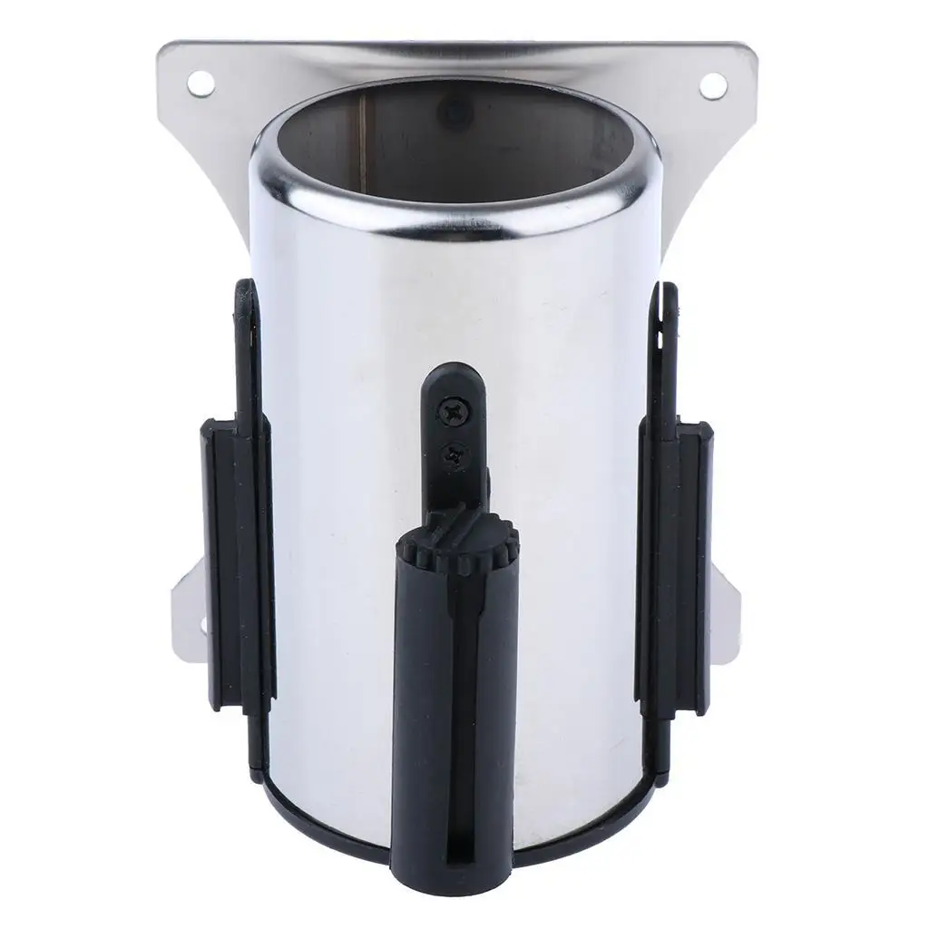 Stanchion Queue Barrier Wall Mount Crowd Control Retractable Ribbon Black Yellow 4m