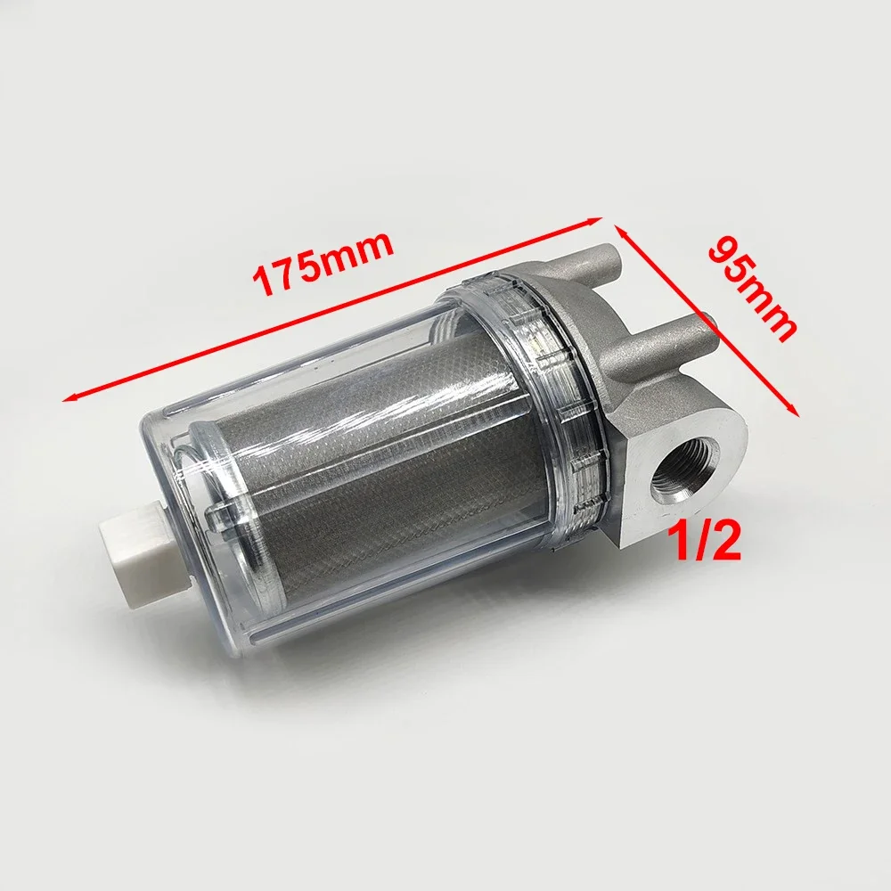 Oil Filter for Oil Burner Transparent P.C. Cup 1/2 3/4 1 Inch Large Diesel Filter