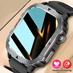 2026 New Military Smart Watch Men Waterproof Outdoor Sports Fitness Tracker Health Monitor 2.19