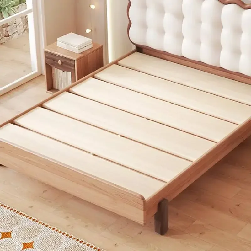 سرير الأميرة المزدوج الفاخر البسيط الحديث الأبيض تخزين سرير مزدوج الملكة المنزل لوفت النوم Letto Matrimoniale أثاث المنزل