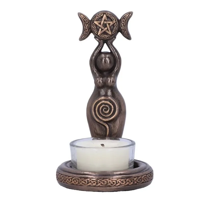 

Resin Candle Holder Light Handicraft Ornaments Home Decoration Garden Study Candlestick Decors