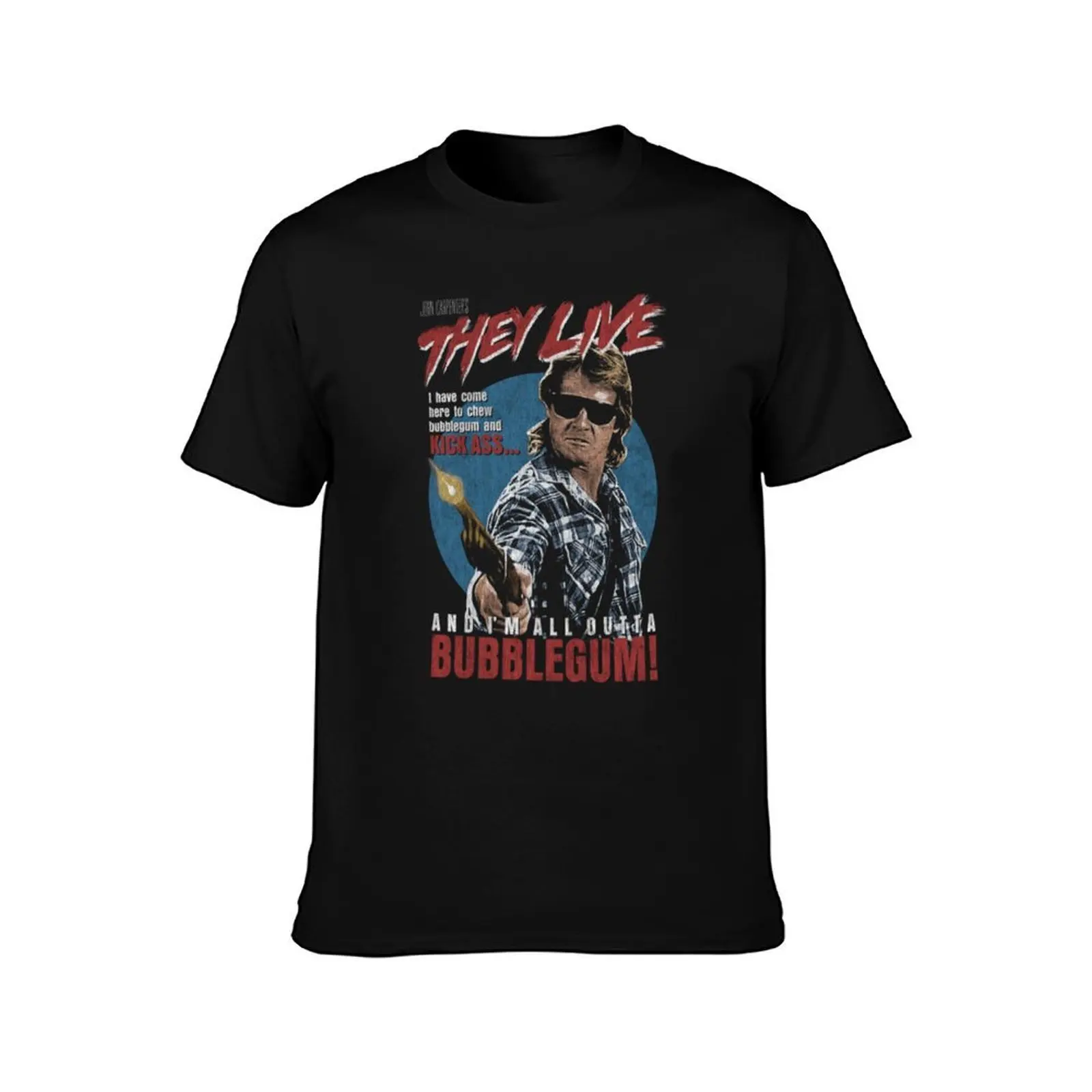 They Live, John carpenter T-Shirt, Summer Casual Cotton Tee, Oversized Streetwear Tops, Vintage Graphic Print, Unisex Men Women
