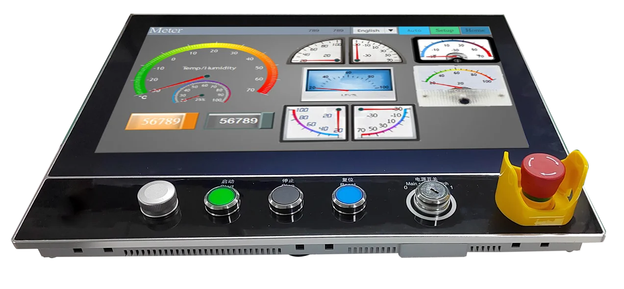 15.6 Inch Buil-in Control Panel DVI/USB Extended VGA Interface Industrial Control Display Screen IP65 High Brightness