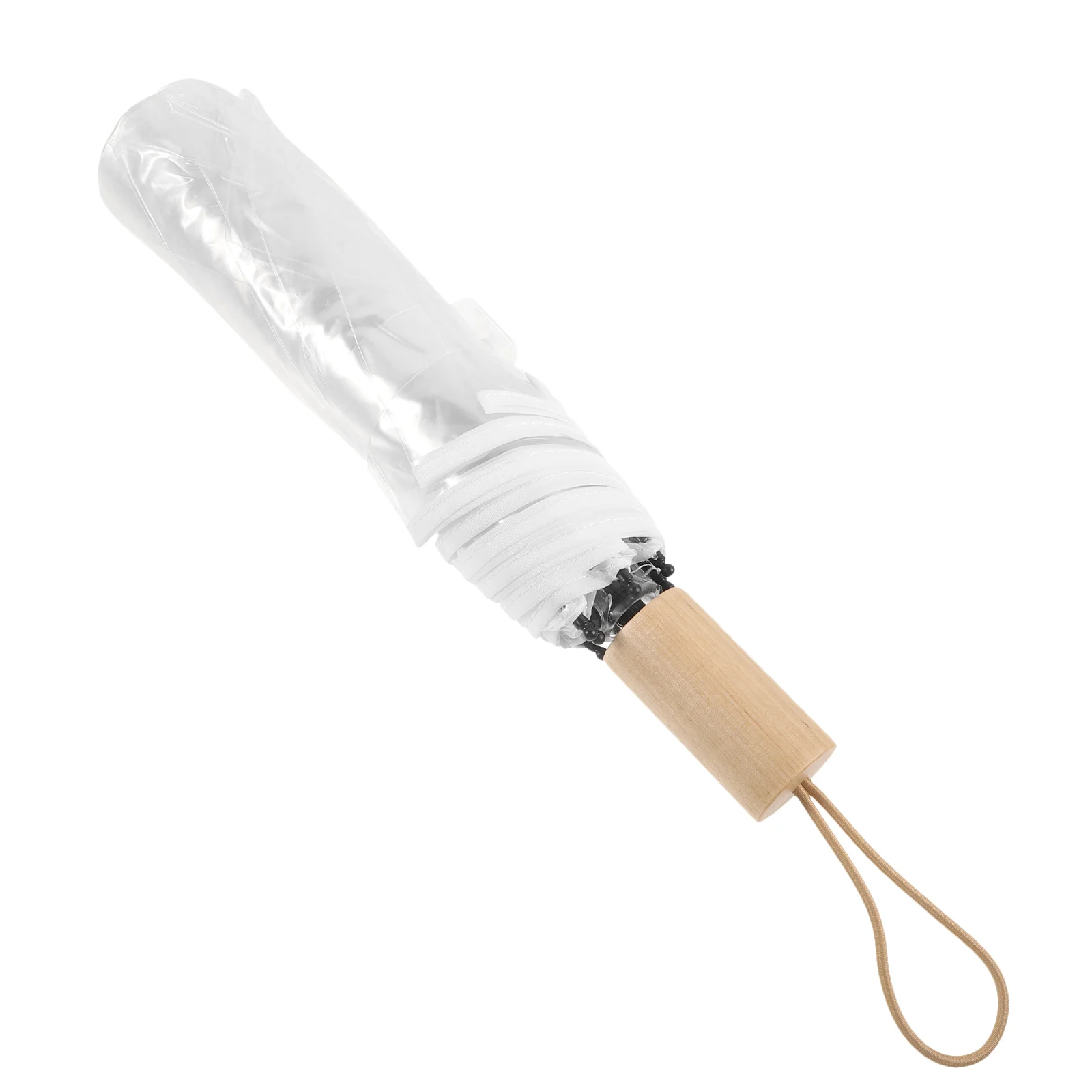 Fully Automatic Ten-bone Folding Transparent Umbrella Buckle Large Windproof Clear