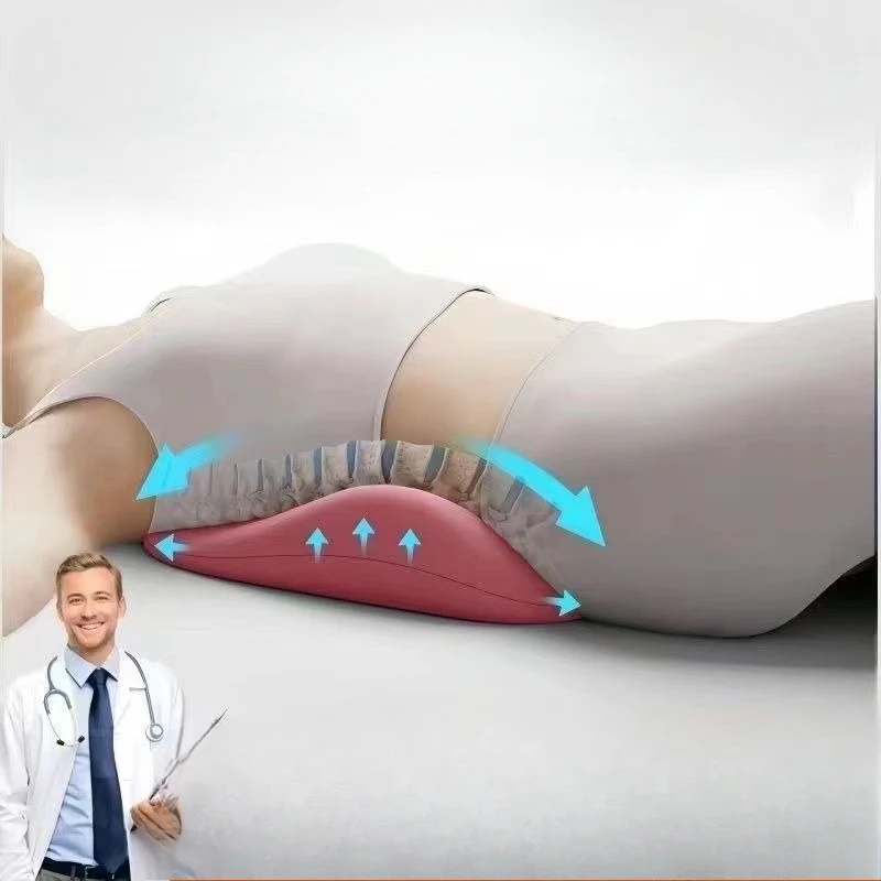 Ergonomic Bed Lumbar Cushion with PE Foam Filling