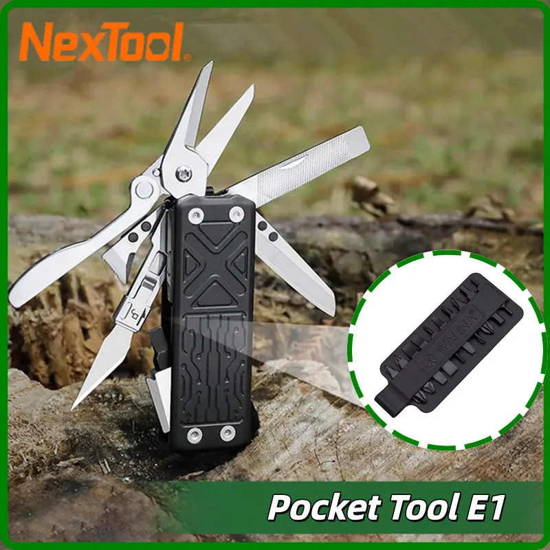 NexTool Pocket Multitool E1 10 In 1 Folding Knife Scissors File Outdoor Hiking Camping EDC Equipment Folding Multitool Hand Tool