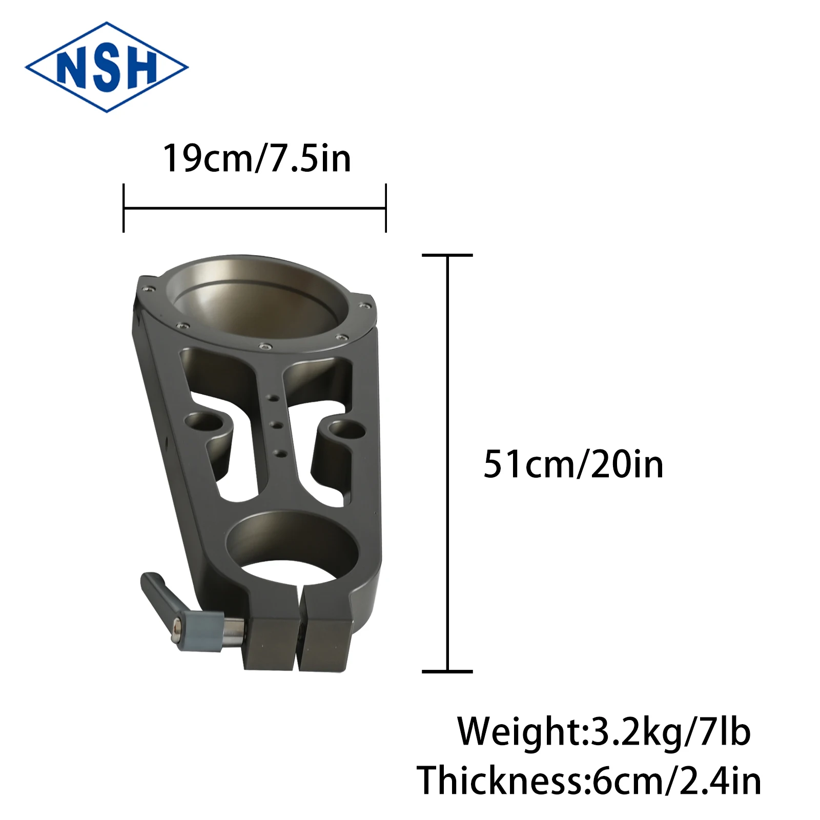 NSH Probing Bowl Off-Set Euro to 150 mm Bowl for Dolly Bazooka Jib Cranes and More,Other Camera Accessories