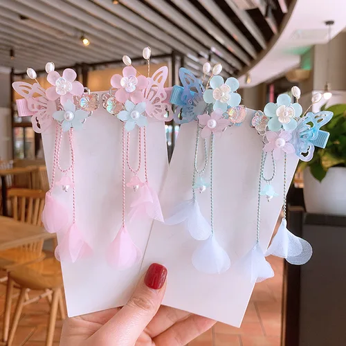 Imagen 1 del producto Tocado Hanfu para niña y mujer, pasador con pasador, pasador, pasadores, accesorios para el cabello, 1 par