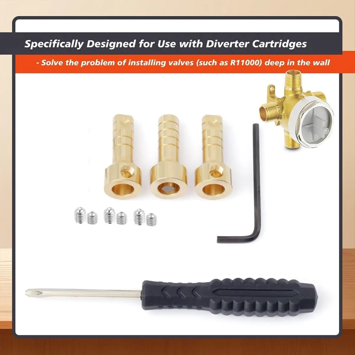 DT57 LATEST MODEL RP75137 Shower Valve Extension Kit for Tub and Shower Faucets for Series 3 and 6 Settings Diverter