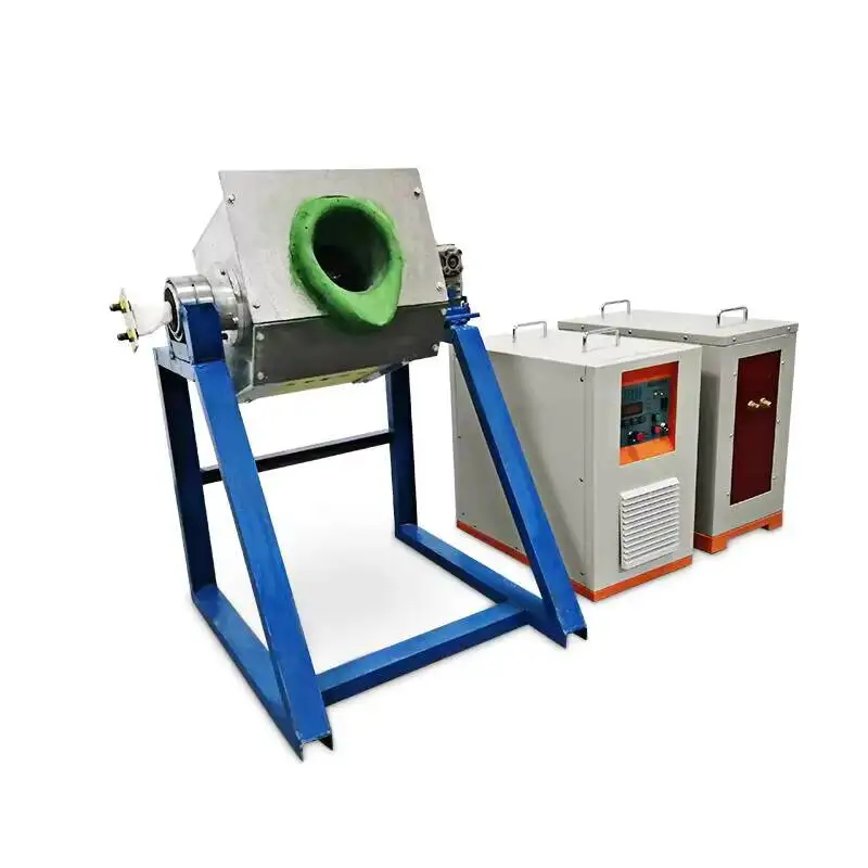 45Kw Induction Melting Furnace With 50Kg Capacity Accurate Temperature Control Energy Saving & Environmental Protection