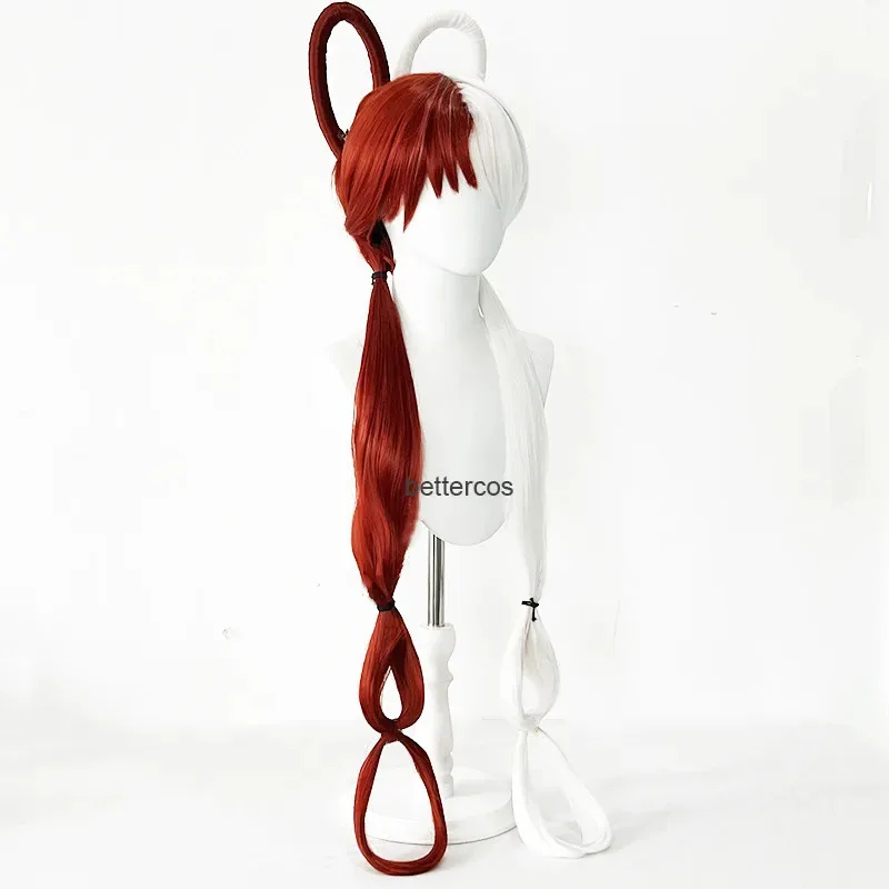 

Новый аниме FILM RED UTA Косплей Длинные полукрасные и белые синтетические волосы Хэллоуин Костюм Косплей Парик и наушники 2025