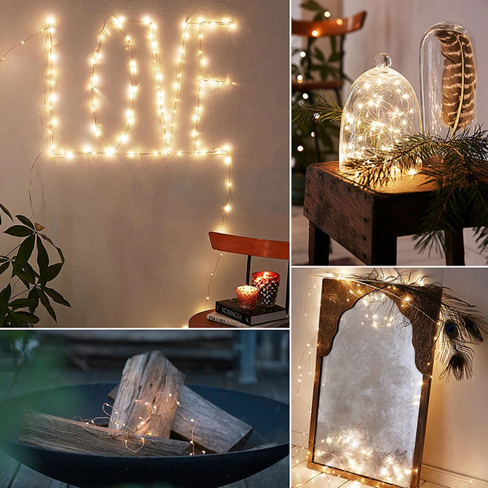 

3 Meters 30 LED String Lights Powered Copper Wire String Lights for Garden Patio Home Decoration (Warm White)