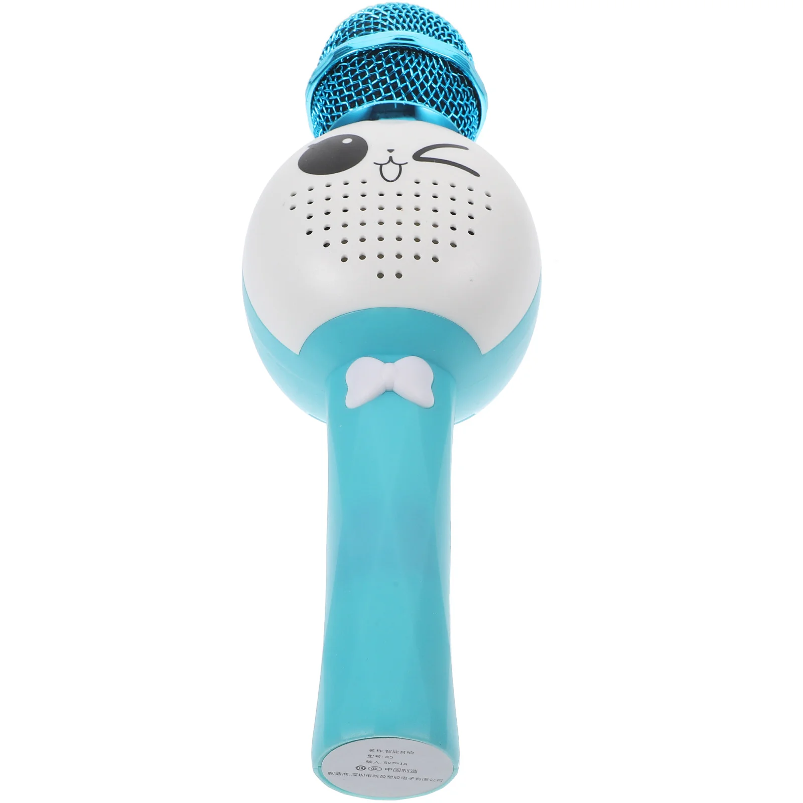 1set Rechargeable Kids Karaoke Microphone Wireless Singing For Children Premium Abs Material Cartoon Design Educational Music