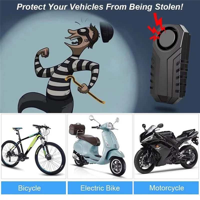 

Vibration-Based Motorcycle And Bike Alarm System With IP55 Waterproof Rating And Remote Anti-Theft Control