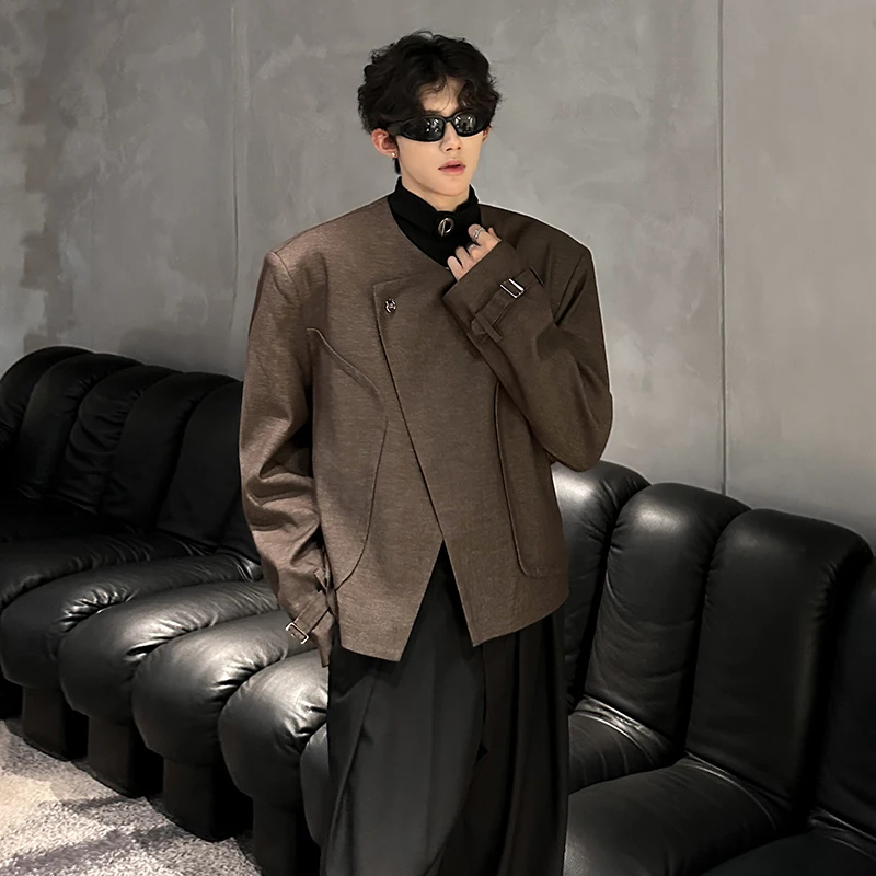 

New 2025 Men's Padded oulder Jaet Casual Versatile Chinese Sle 3D Tailoring Spring Autumn Cotton Polyester Long Sve