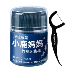 50pcs Dental Floss Flosser Picks Toothpicks with Thread Teeth Tooth Cleaning Interdental Brush Hygiene Care Tool