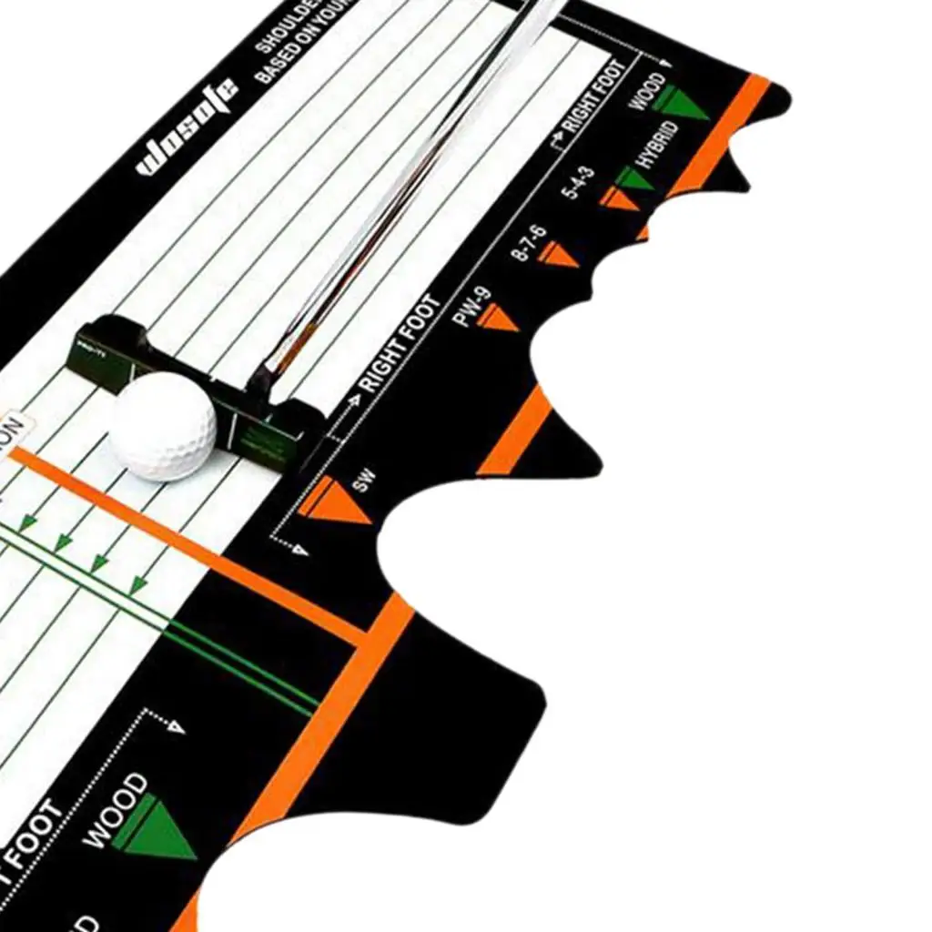 

Golf Swing Posture Corrector Board Neoprene Golf Trainer Mat for Beginner Alignment Assistance