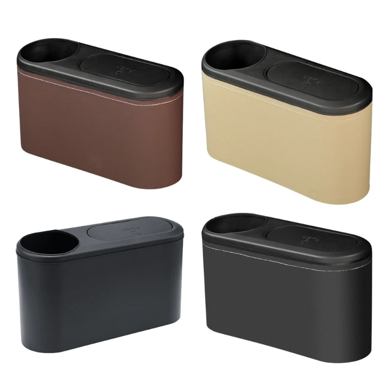 

Garbage Container Car Interior Trash Can Cup Holder Detachable Dustbin Garbage Car Door Storage Box Dropship