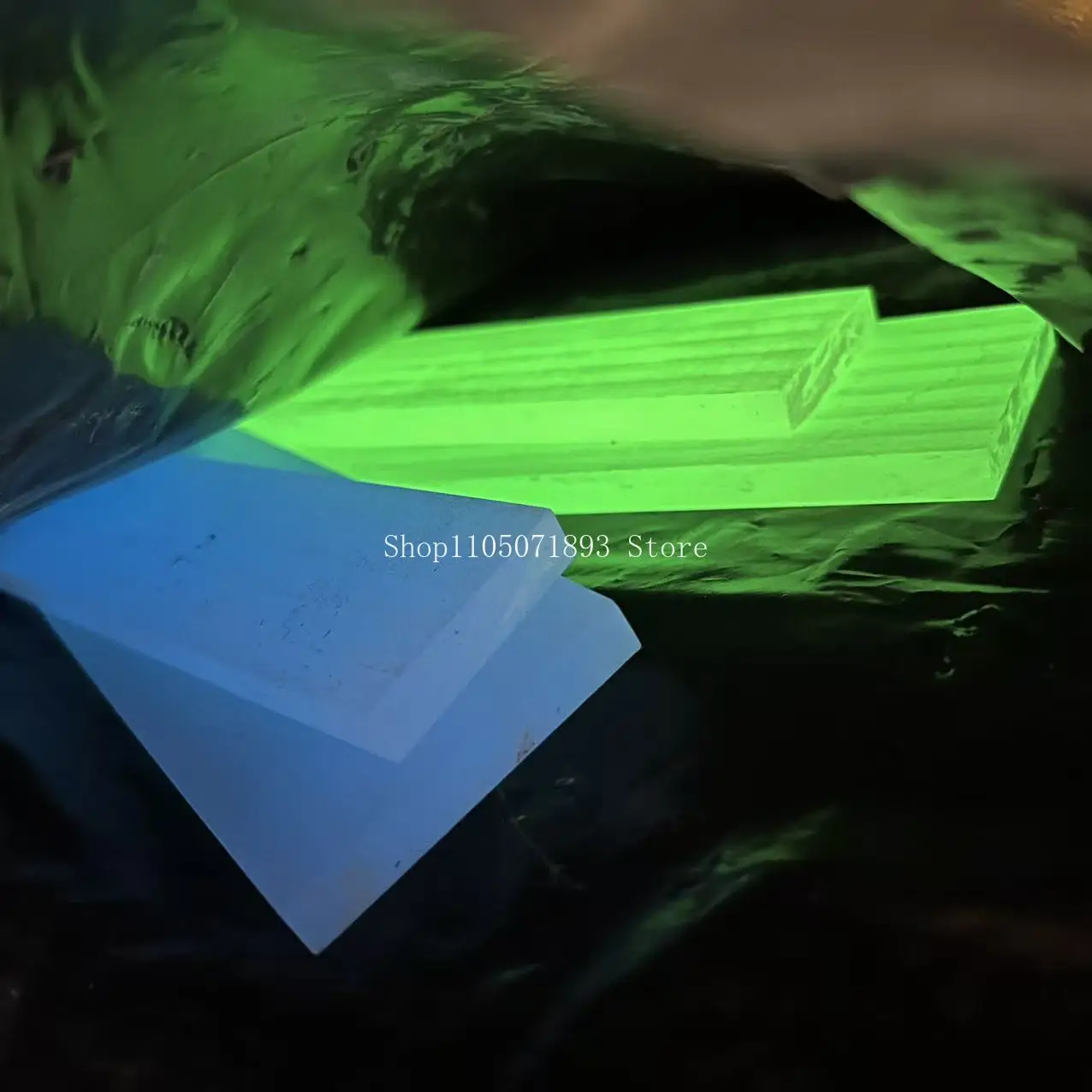 1PC Handmade Knife Handle Custom Patch Material DIY Resin Tool Handle Material Patch Accessories Luminous Resin Handle Material