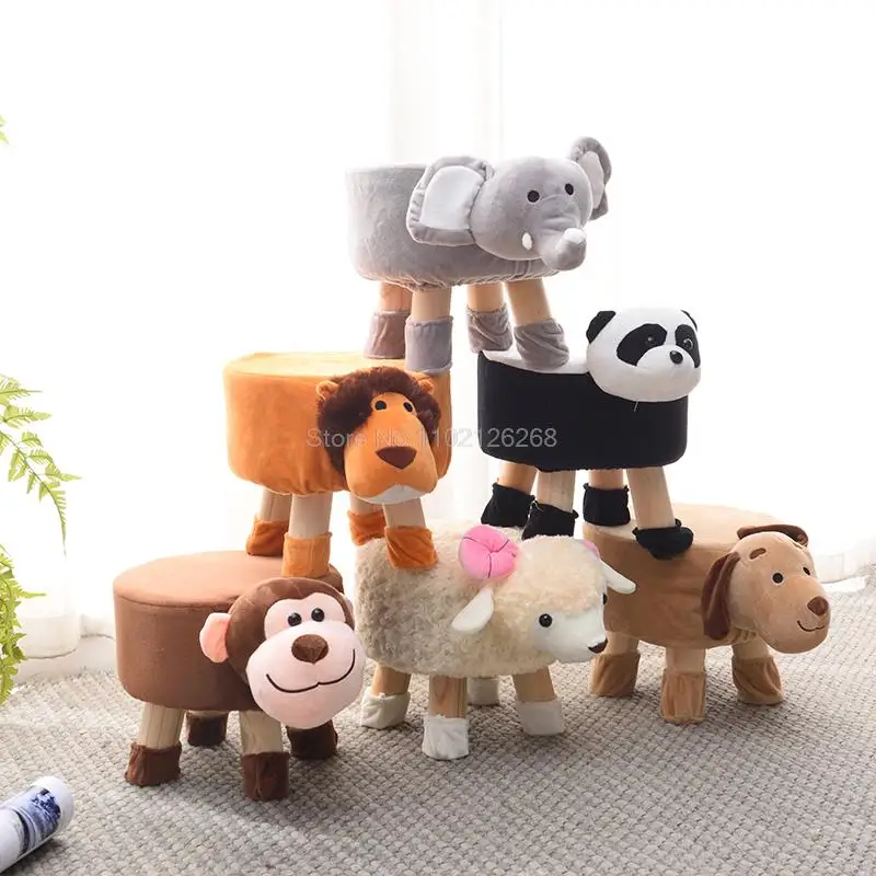 Baby Cute Cartoon Sofa Stool Creative Children Small Bench Low Chair Animal Shoes Stool Home Sitting