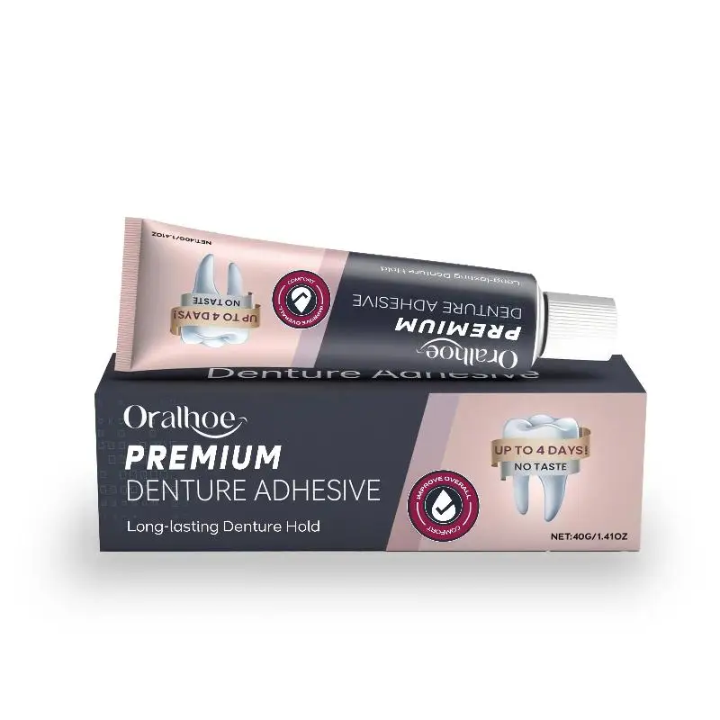 Denture Fixing Adhesive Strong Hold Comfortable Fit for All Day Secure Wear Soft and Natural Oral Solution for Seniors