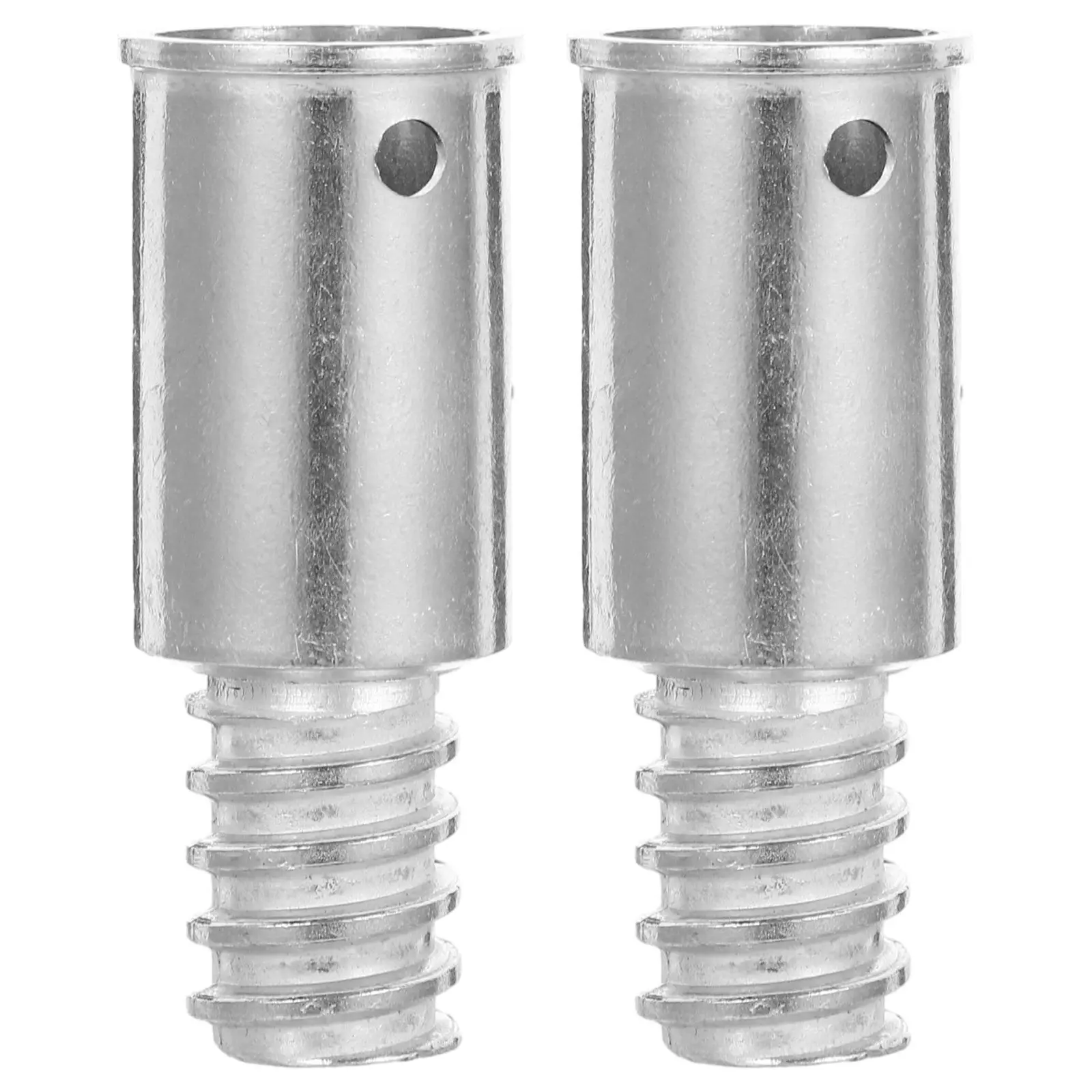 2 puntas de mango roscadas de 22 mm para palo de metal, conector de mango de escoba/mopa, accesorios telescópicos de extensión para limpieza del hogar