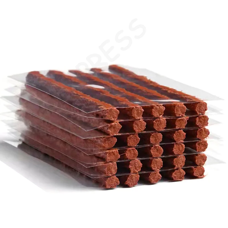 [G]5Pcs Car Tubeless Tire Repair Strips Stiring Glue For Tyre Puncture Emergency Auto Motorcycle Bike Tyre Repairing Rubber