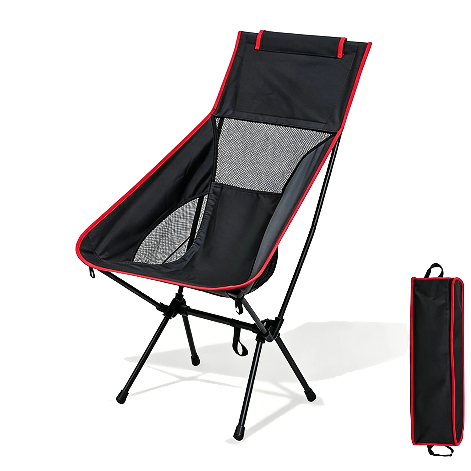 เก้าอี้พับสำหรับตั้งแคมป์พร้อม - Outdoor Camping High Chair บทวิจารณ์และราคา