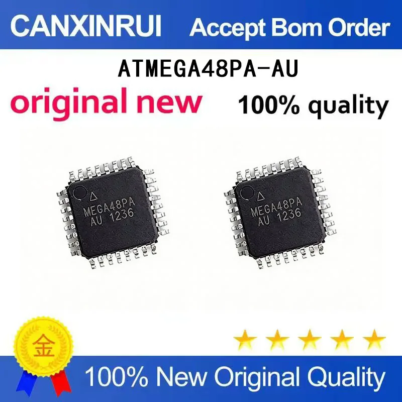 

(5-100 Pieces) Brand new original ATMEGA48PA-AU MEGA48PA packaged TQFP-32 microcontroller chip IC