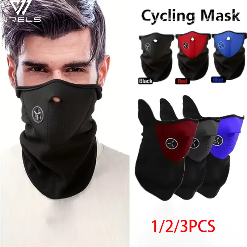 Winter Warm Face Cover Breathable Windproof Thermal Skiing Outdoor Face Mask Balaclavas Dustproof Cycling Half Face Cover
