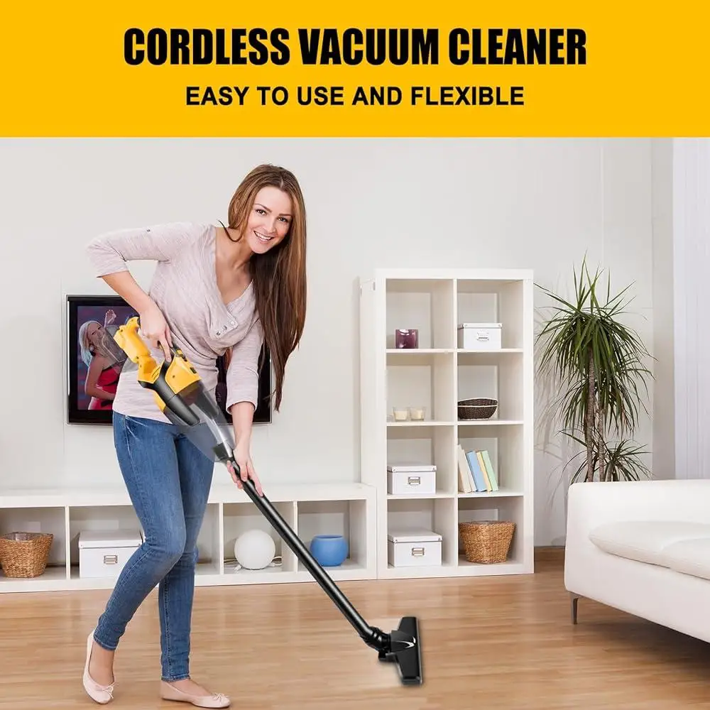 Cordless Vacuum Cleaner Compatible with DEWALT 20V Battery Handheld Lightweight Portable Home Car Pet Hair Cleaning