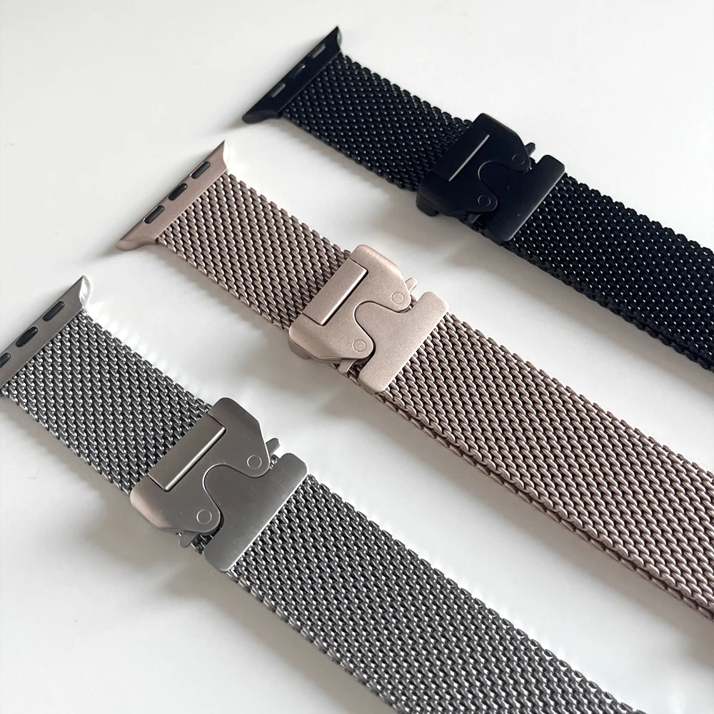 Strap for Apple watch Ultra 2 band 49mm 46mm 45mm 42mm 44mm 42mm Stainless steel correa bracelet iWatch Series 10 9 8 7 6 5 SE 4