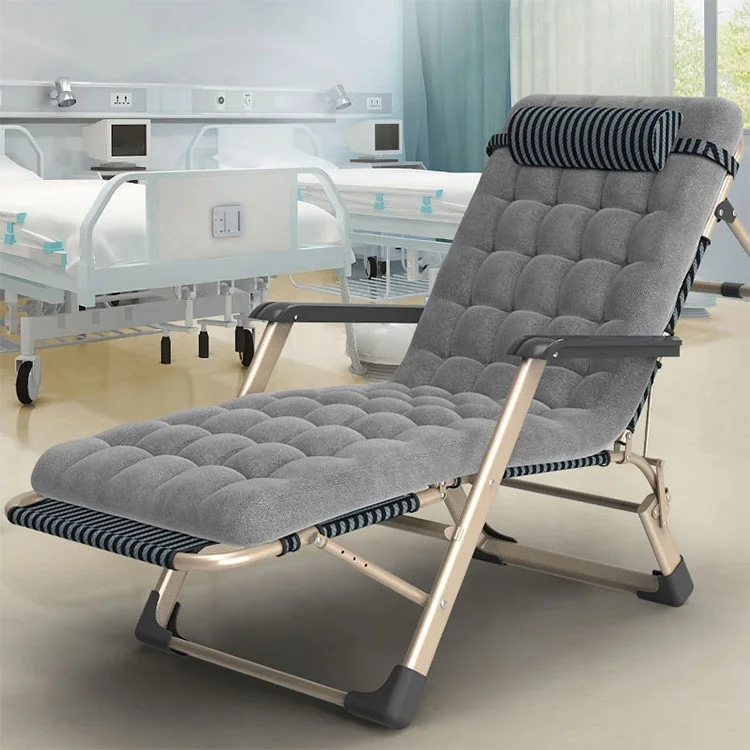 Custom  Portable High Quality Lightweight Bunk Light Metal Folding Bed Camping Cot with Cushion