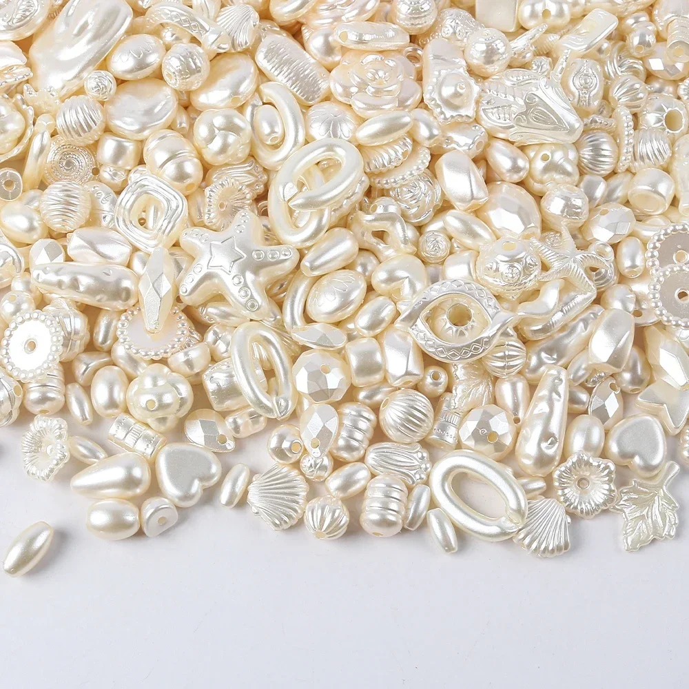 Mixed Imitation Baroque Pearls Flowers Bowknot Spacer Beads for Jewelry Making Needlework DIY Bracelet Necklace Accessory