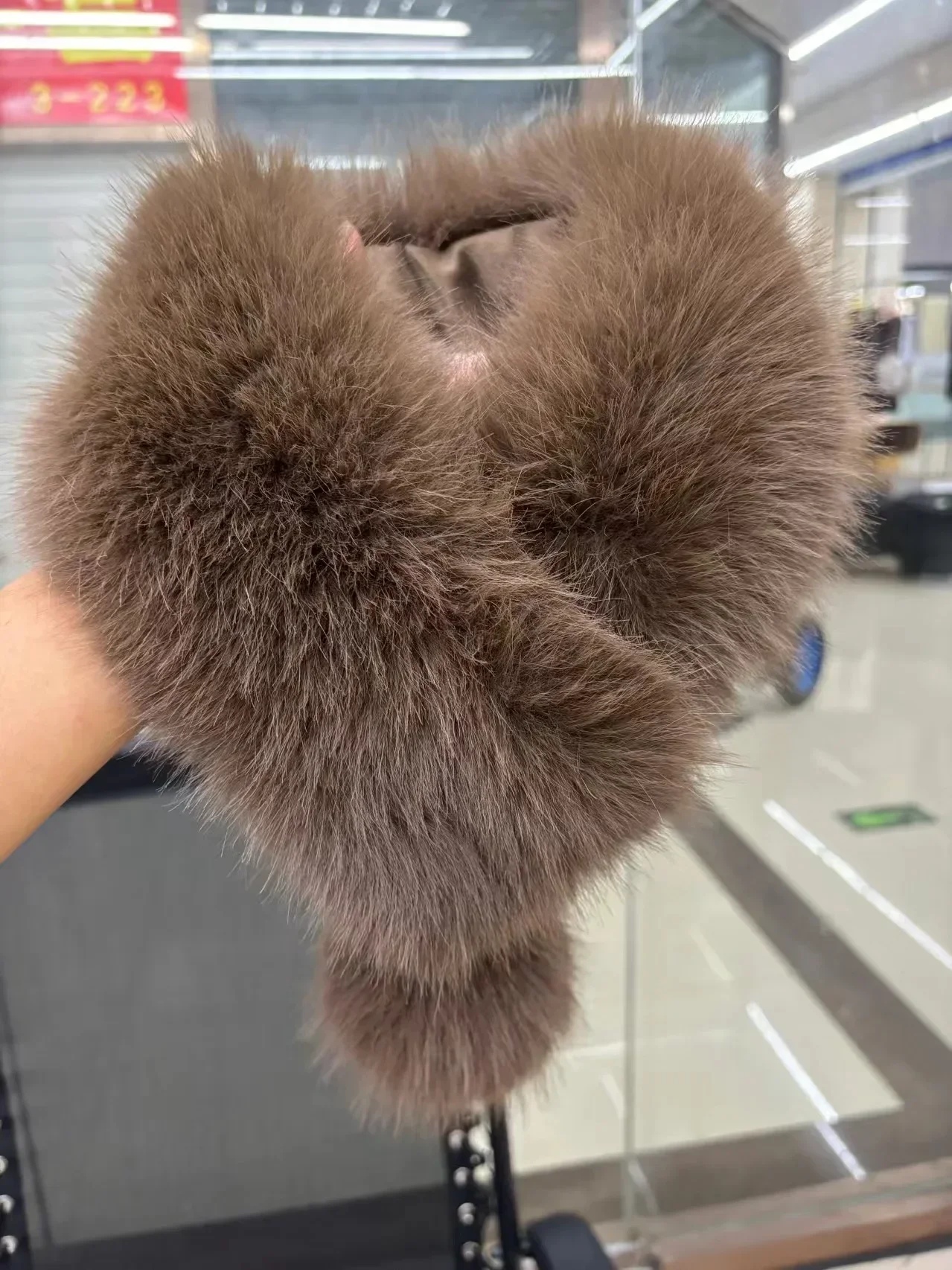 جديد إمرأة الفراء الشتاء وشاح قصير سميكة أفخم رقيق لطيف وشاح مع كبير Pompom الشتاء الفراء طوق بلون منديل #5