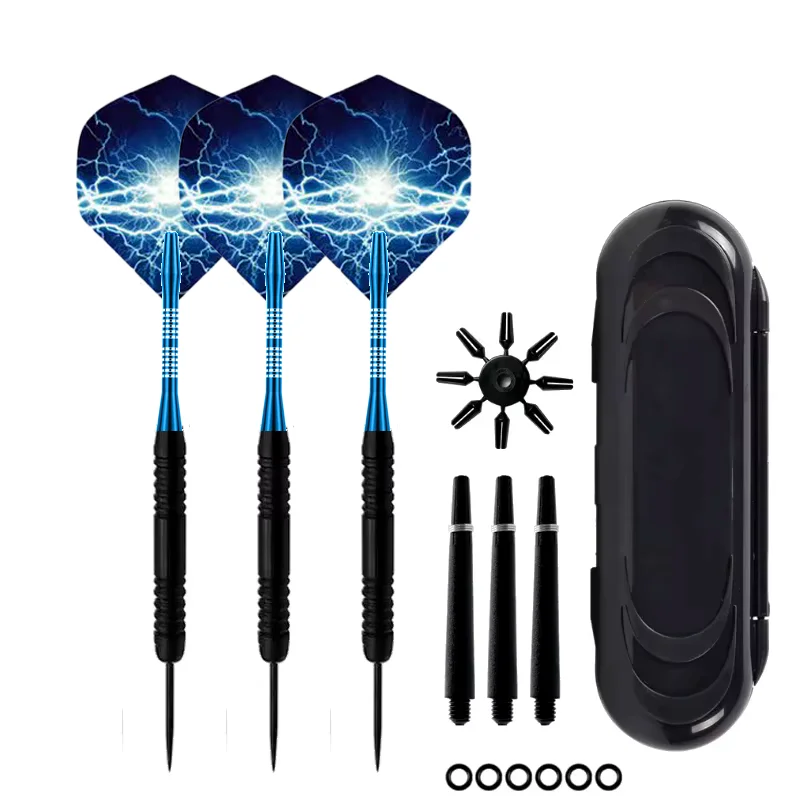 

3pcs Professional Competition Darts 25g Steel Needle Tip Aluminum Shaft Nonslip Training Darts Metal Darts for Dartboard