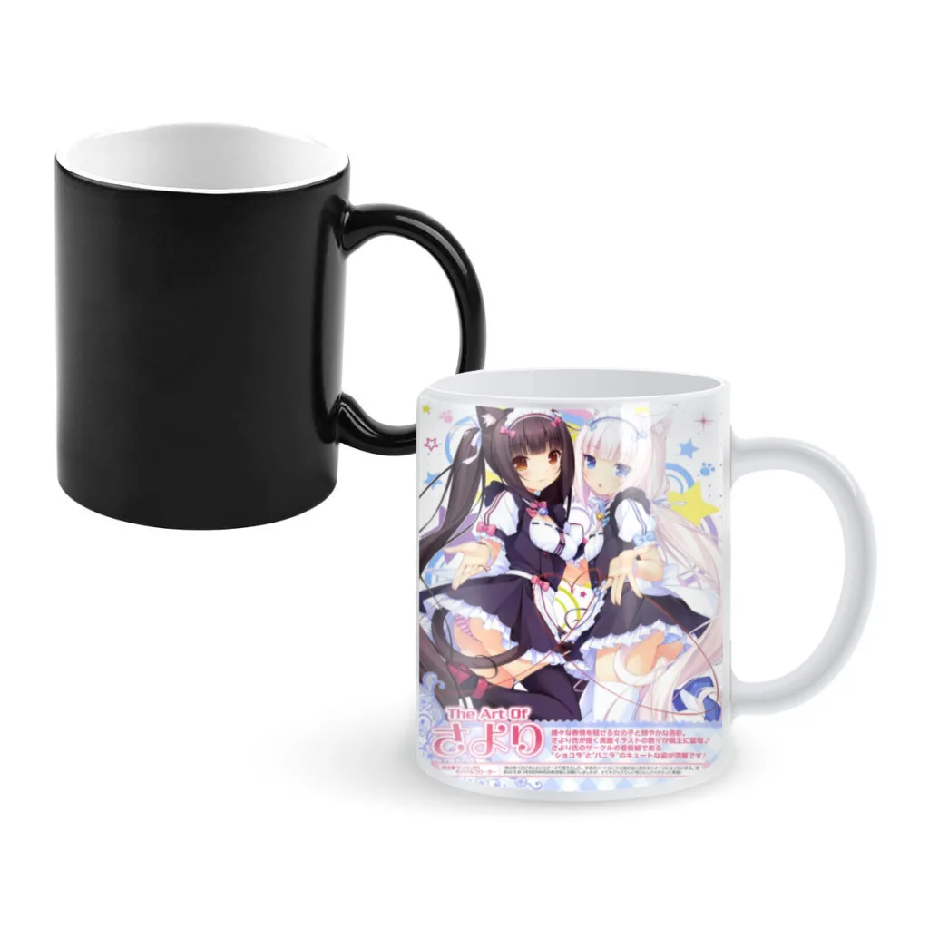 

Anime Nekoparas Kawaii Cute Heat Sensitive Color Changing Mug 11OZ Ceramic Coffee Cup Magic Cup Heat Changing Coffee Mug