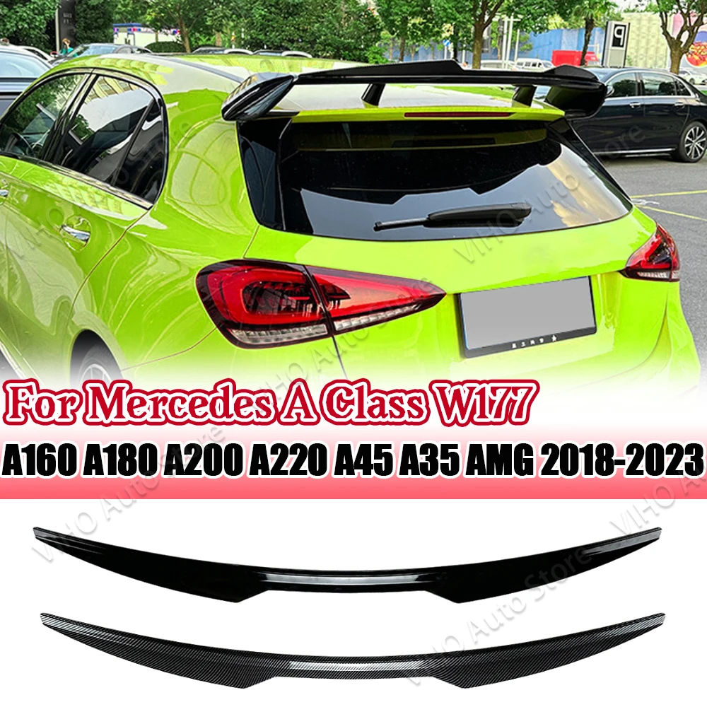 Roof Spoiler Extention Flaps Rear Wing For For Mercedes Benz A Class W177 A160 A180 A200 A220 A45 A35 Hatchback AMG 2018-2023