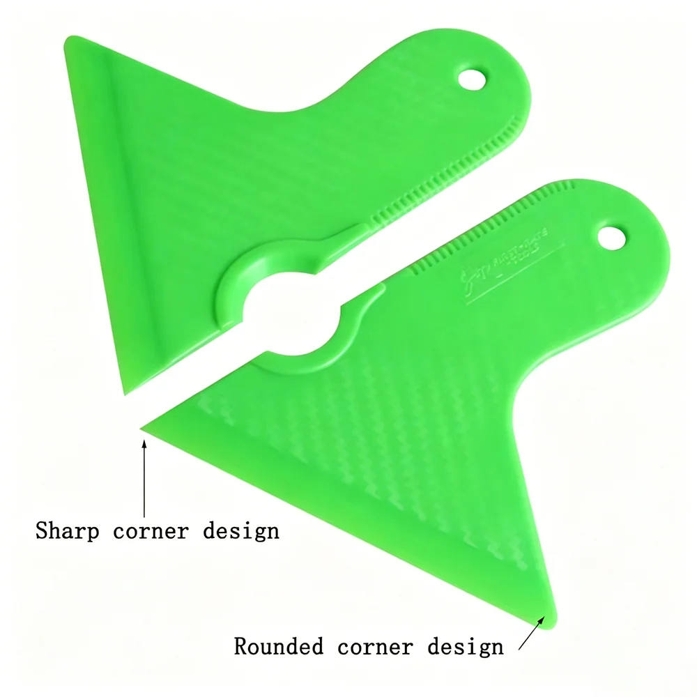 2Pcs/3Set Material Scraper Set for Car Wrapping Tools Window Tint Vinyl Application Flexible Micro Squeegee Triangular Car Film
