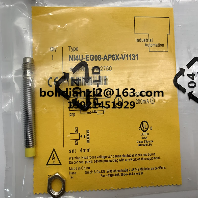 

100% новый оригинальный бесконтактный переключатель, гарантия один год NI4U-EG08-AP6X-V1131 NI4U-EG08-AN6X-V1131 В наличии
