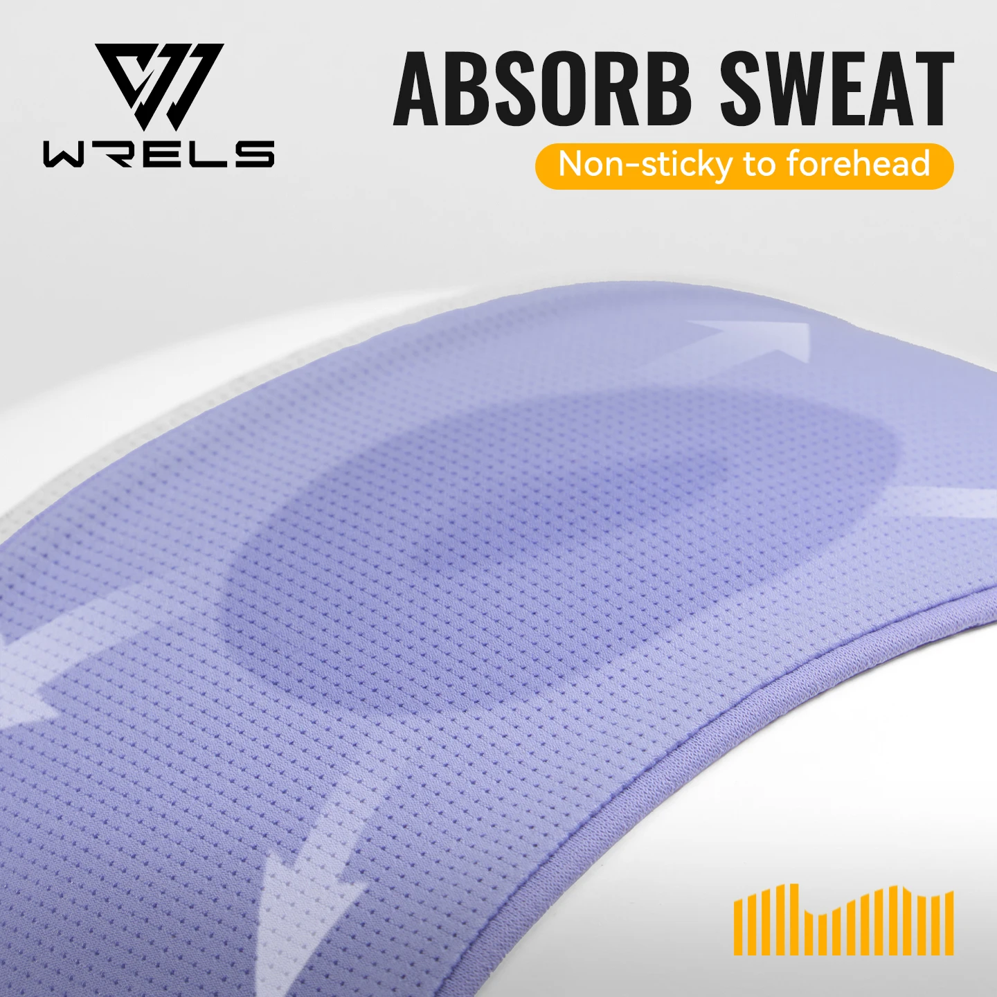 WRELS Sports Headband Non-slip Sweatband Breathable Hair Band Moisture Wicking Quick Dry Ultralight Men Women Tennis Headband