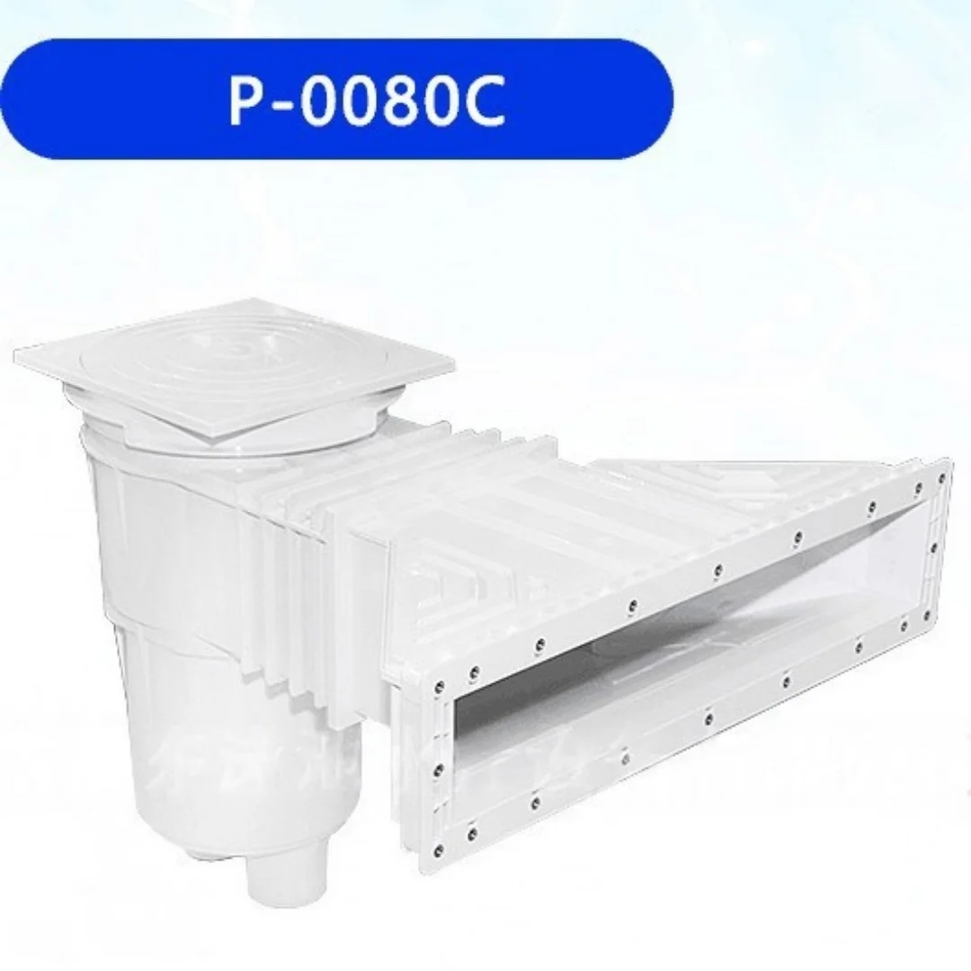0080C Pool Cleaning Accessory ABS Wide‑mouth Wall Skimmer Filter Suction Device For Vinyl Liner Swimming Pool