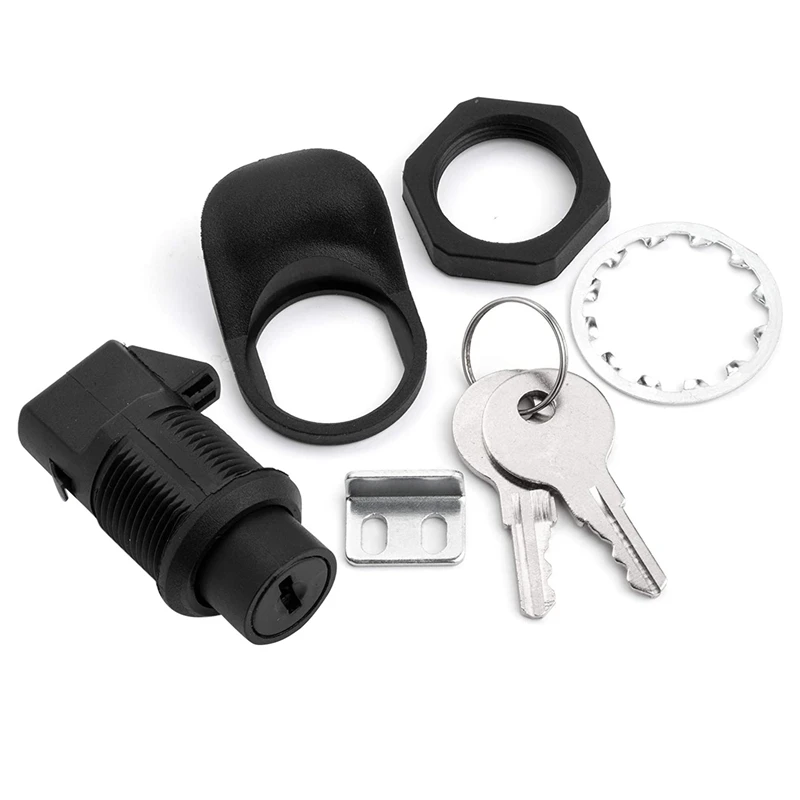 2 Set Locking Push Button Latch For Marine Boat Radio Box, Tool Box, Electronic Box, Motorcycle Glove Box Lock.