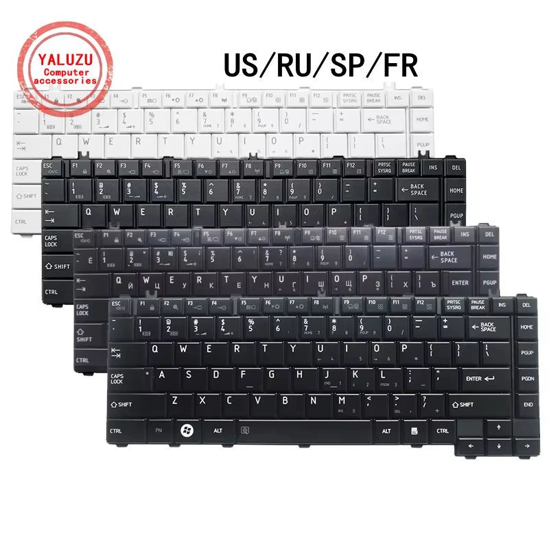 US/RU/SP/FR inglés nuevo teclado del ordenador portátil para Toshiba Satellite L600 L600D L630 L745 L745D L700 L730 L645 L640 C640 C600
