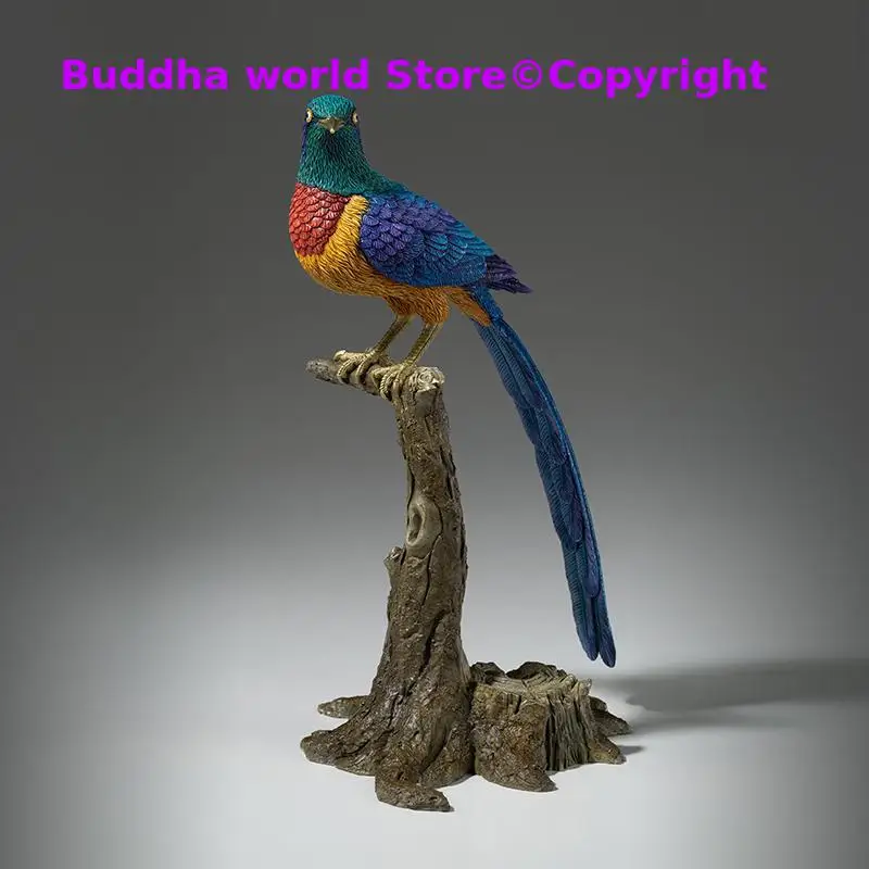 Global Limited TOP Modernism realism art Bronze bird copper carving 100% Handmade luxury HOME DECOR office decoration Boss gift