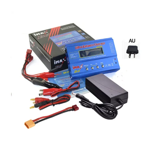 iMAX B6 80W 6A Batterijlader Lipo NiMh Li-ion Ni-Cd Digitale RC Balanslader Lipro-oplader Ontlader + 15V 6A Adapter