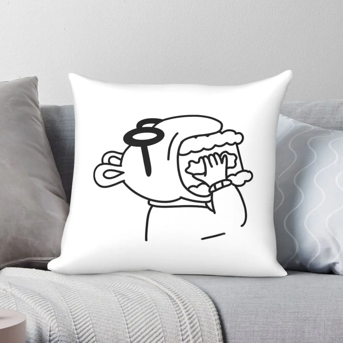Arthur Read Cake Pillowcase Polyester Linen Velvet Pattern Zip Decorative Home Cushion Cover 18